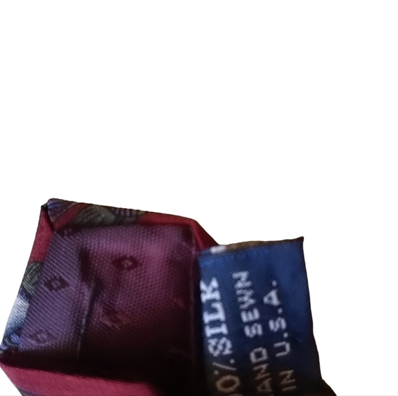 Vintage Jerry Garcia Necktie Blue Fish Stonehenge ART LTD Silk Hand Sewn - Picture 10 of 12